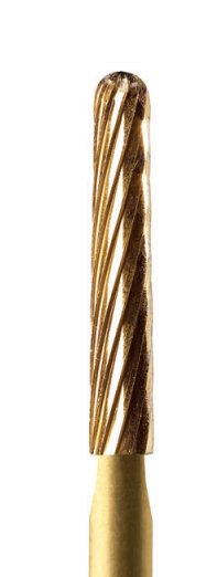 Carbide Gold Bur Conservative Veneer Prep 18 Blade- CVP1 Short