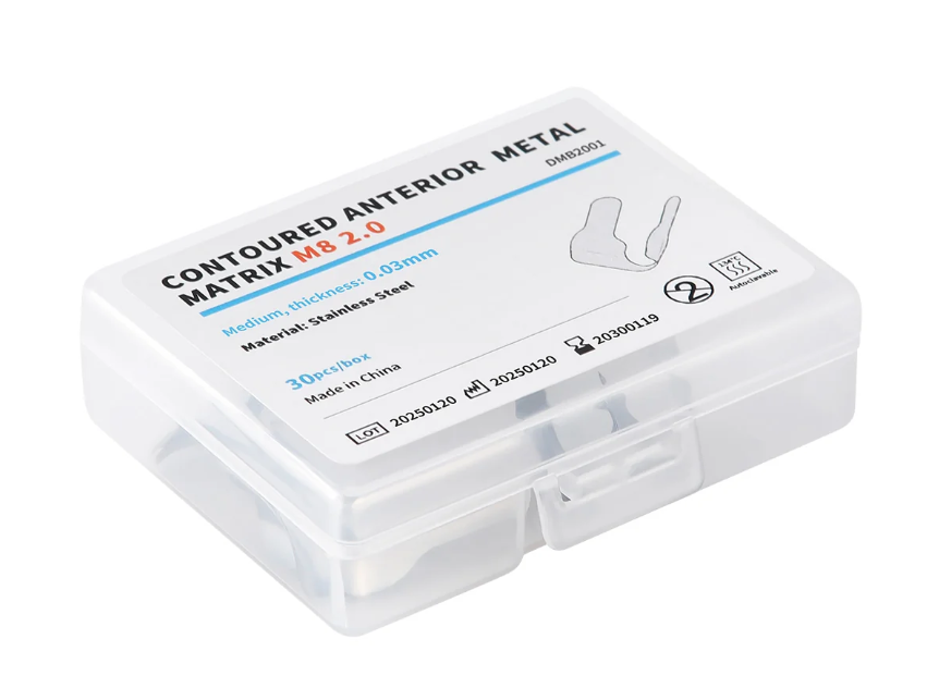 Matrix Contoured Anterior Stainless Steel Matrix Bands Sectional M8 2.0