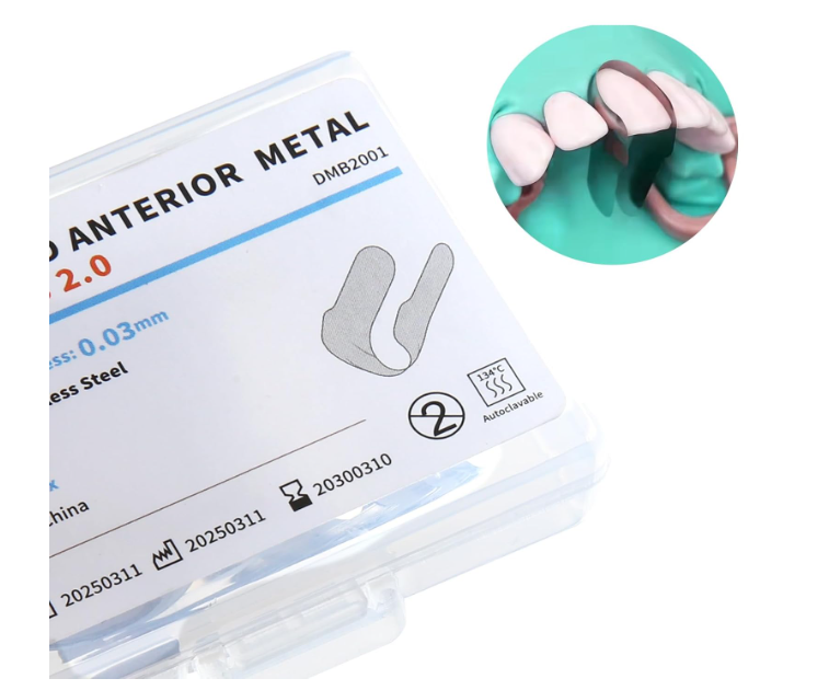 Matrix Contoured Anterior Stainless Steel Matrix Bands Sectional M8 2.0