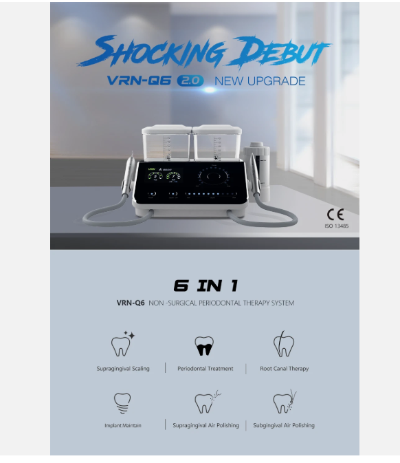 Ultrasonic Scaler & Air Polisher 2 In1 Periodontal Therapy System- VRN-Q6
