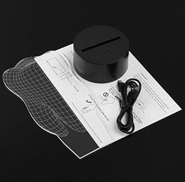 3D ILLUSION Lamp- Tooth-Shaped Night Light