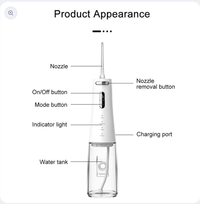 Portable Oral Irrigator Cordless White- FC5090