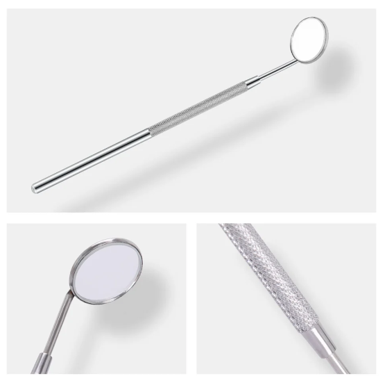 Stainless Steel Examination set: Mirror, Prob, Tweezer