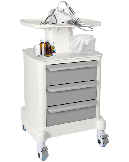 Portable Dental Trolley with 3 Drawers