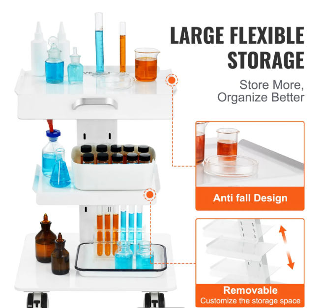 Dental Mobile Trolley, Aluminum Alloy