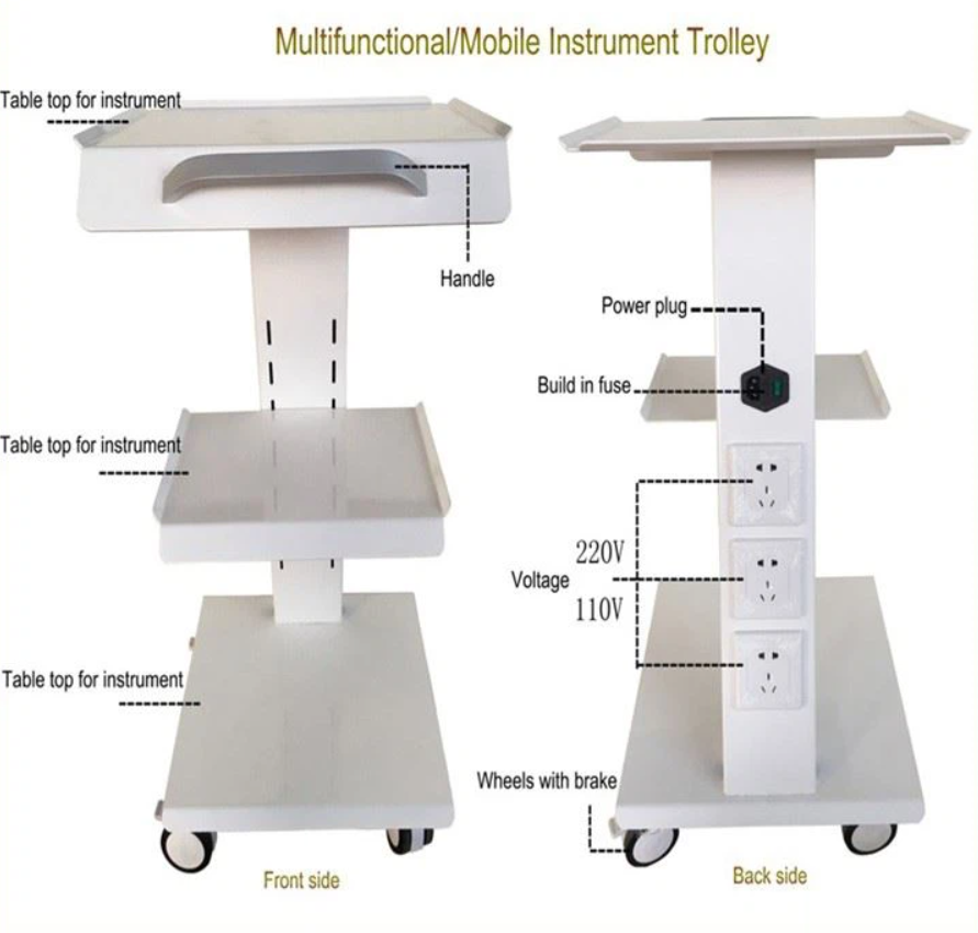 Dental Mobile Trolley, Aluminum Alloy