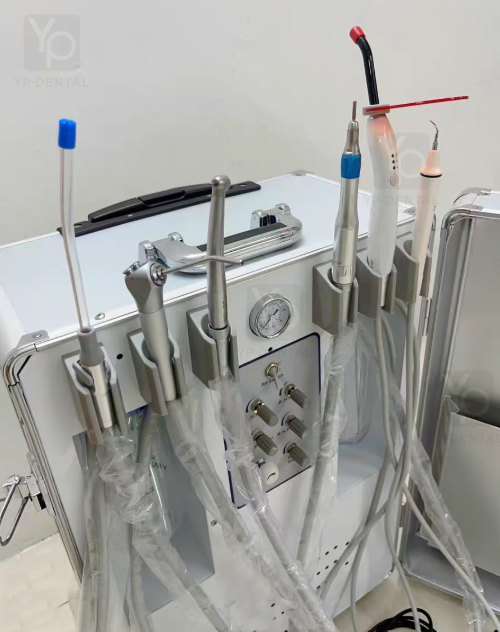 Portable Dental Unit- Turbine with Dental Scaler & Light Curing Machine