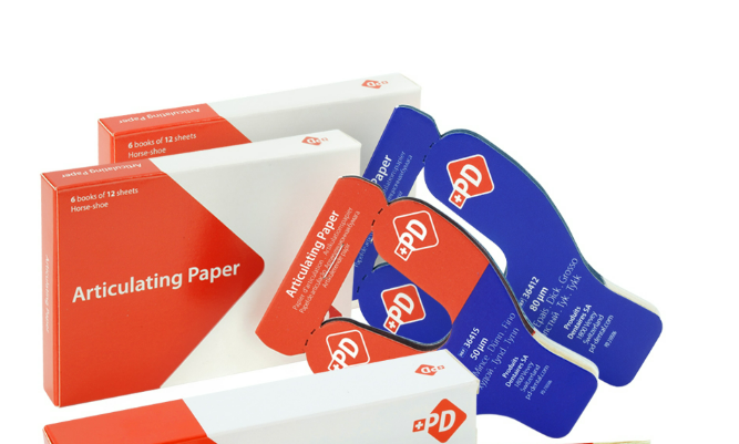 Articulating Paper horseshoe-Blue-Red-12 book/box
