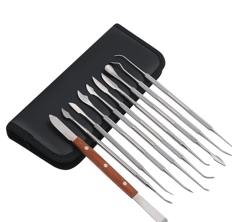 Laboratory modeling instrument kit- wax carving kit- set of 10 pcs