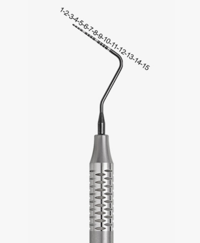 Periodontal probes - DLC coating millimetre scale