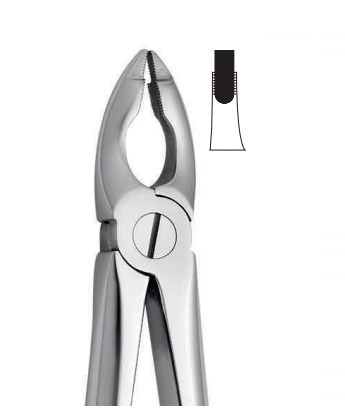 Upper tooth forceps – english pattern (anatomic design)