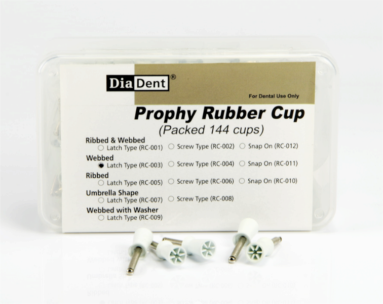 Prophy rubber cup webbed - latch type