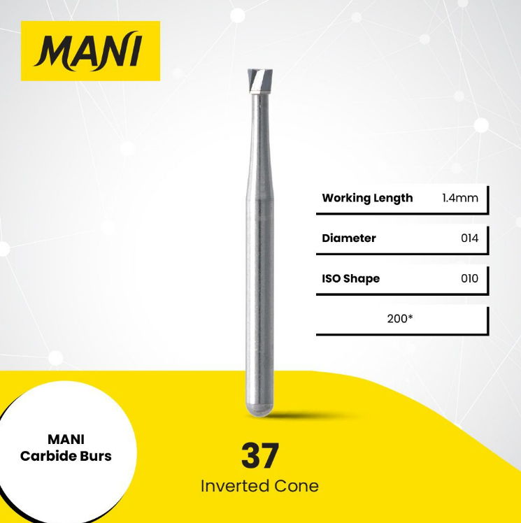 MANI Carbide Burs Inverted Cone