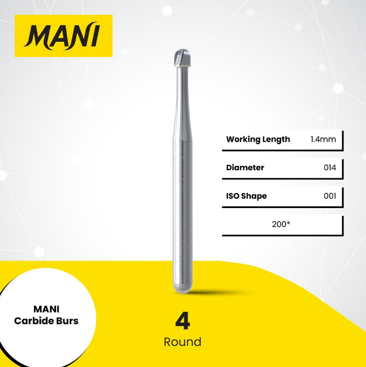 MANI Carbide Burs Round