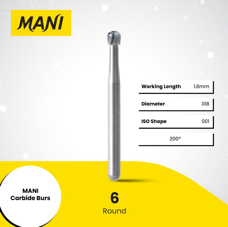 MANI Carbide Burs Round