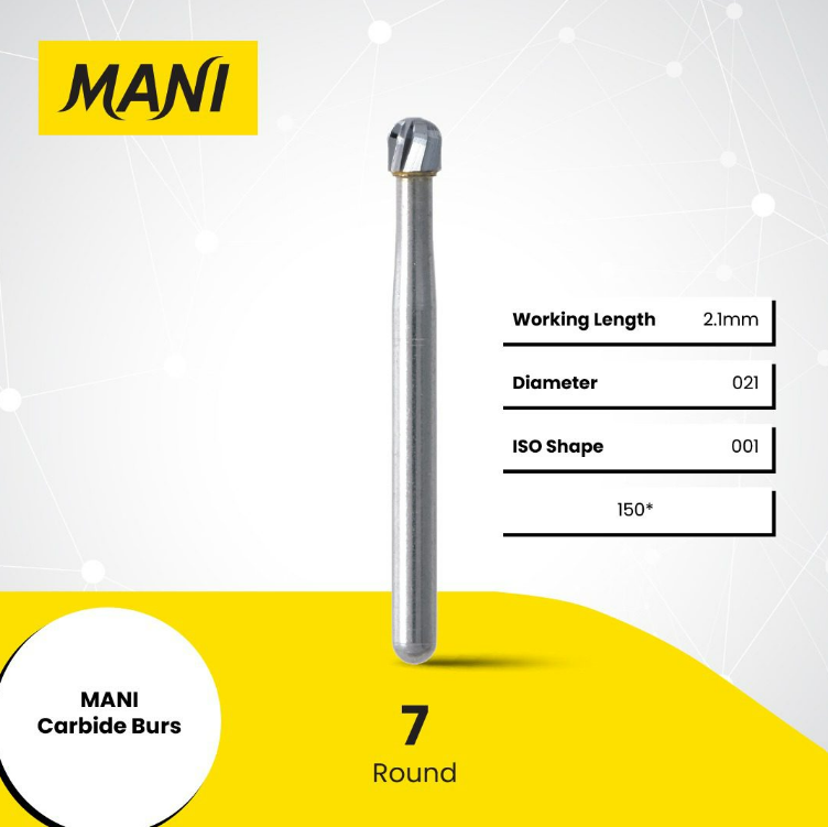 MANI Carbide Burs Round