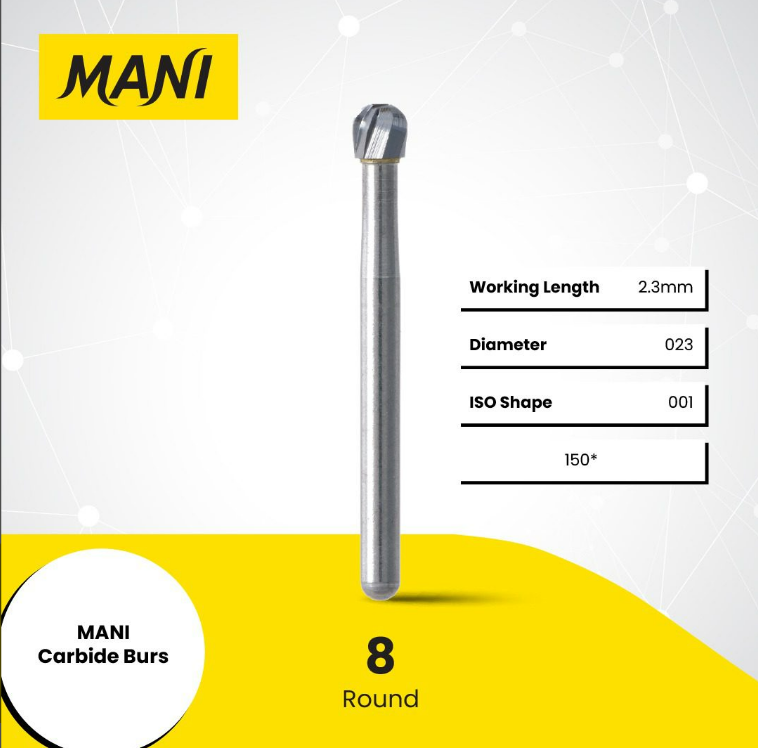 MANI Carbide Burs Round