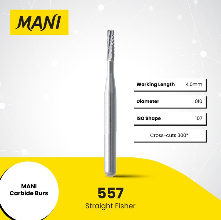 MANI Carbide Burs Straight Fissure