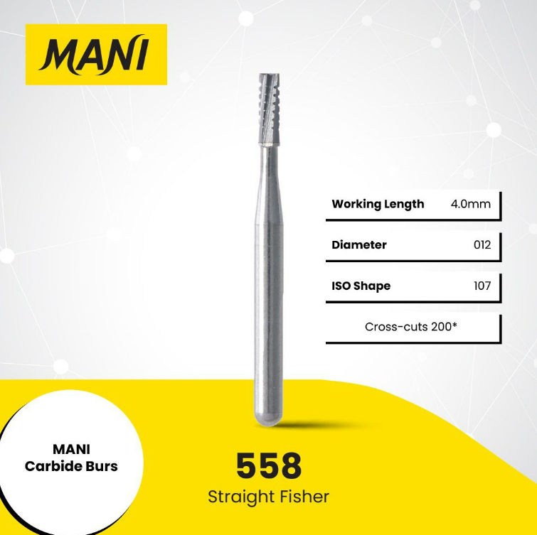 MANI Carbide Burs Straight Fissure