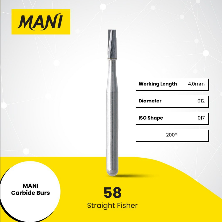 MANI Carbide Burs Straight Fissure