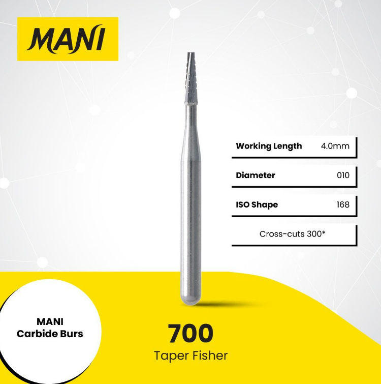 MANI Carbide Burs Taper Fissure
