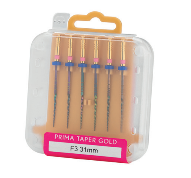 Endo Files - Prima Taper Gold – Heat treated NiTi Files