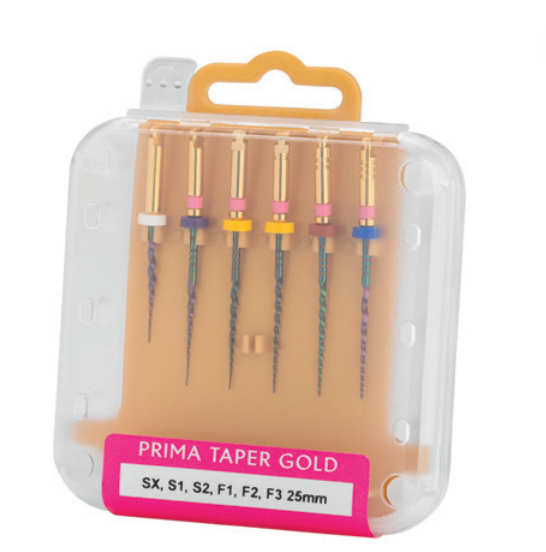 Endo Files - Prima Taper Gold – Heat treated NiTi Files