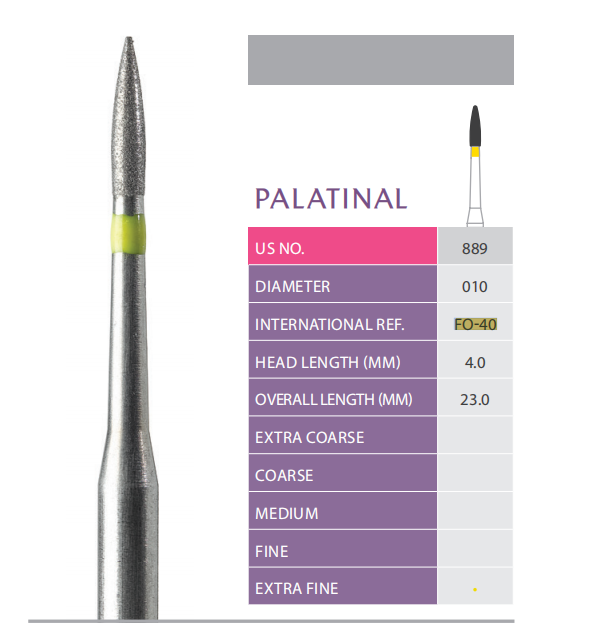 Prima Diamond Bur Palatinal