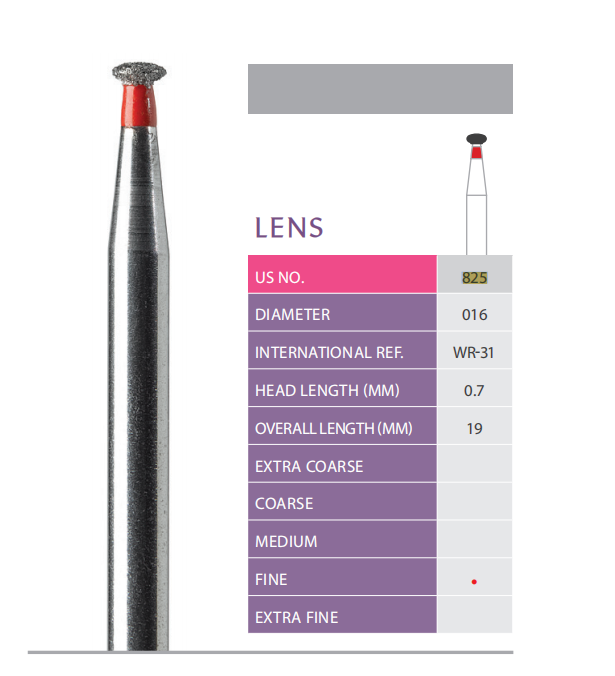 Prima Diamond Bur Lens