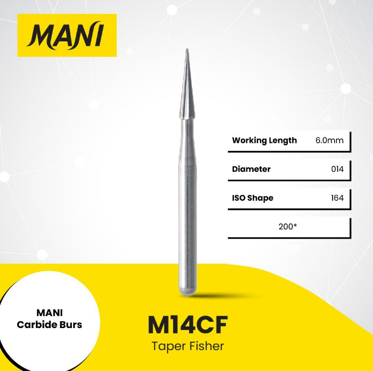 MANI Carbide Burs Taper Fissure
