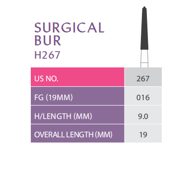Surgical Carbide Bur FG 267