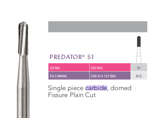 Predator Carbide Burs