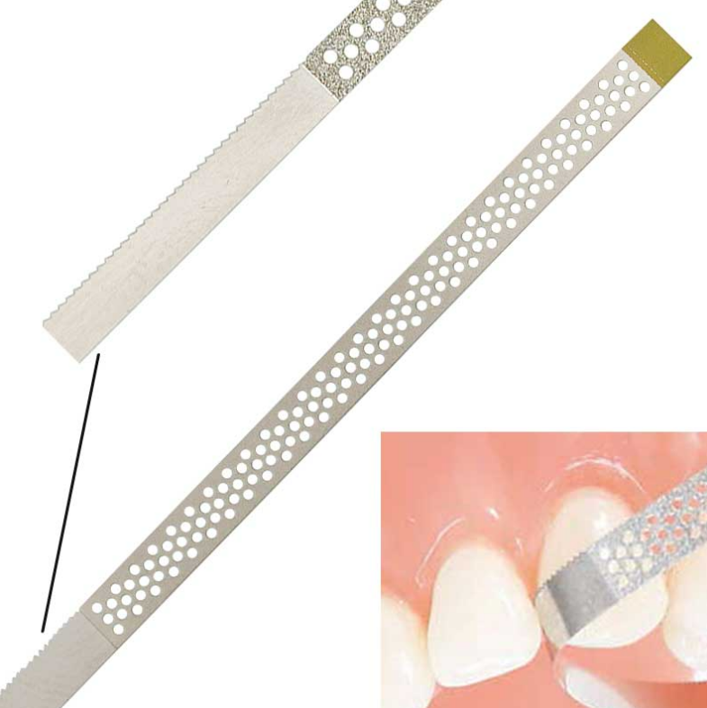 Diamond Finishing Strip - Single Sided Coated- Perforated & Serrated