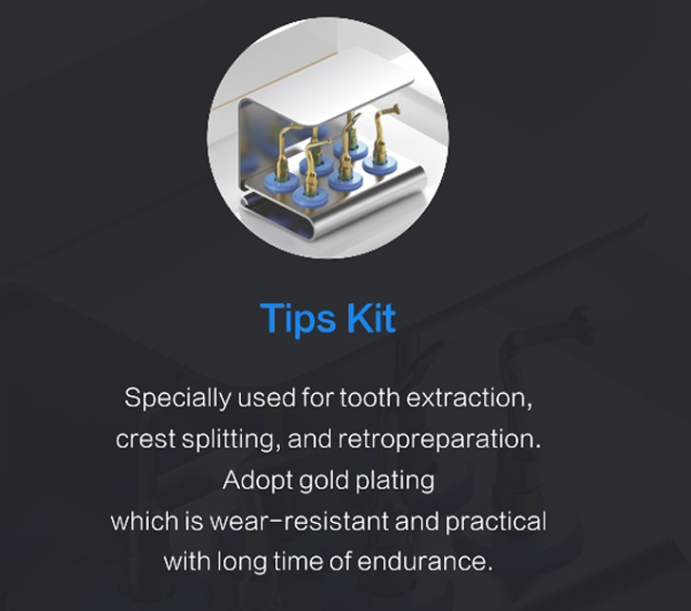 Surgery-X (Led)- Piezo Bone Surgery with 2 LED Handpiece + 14 Tips (Third Generation)