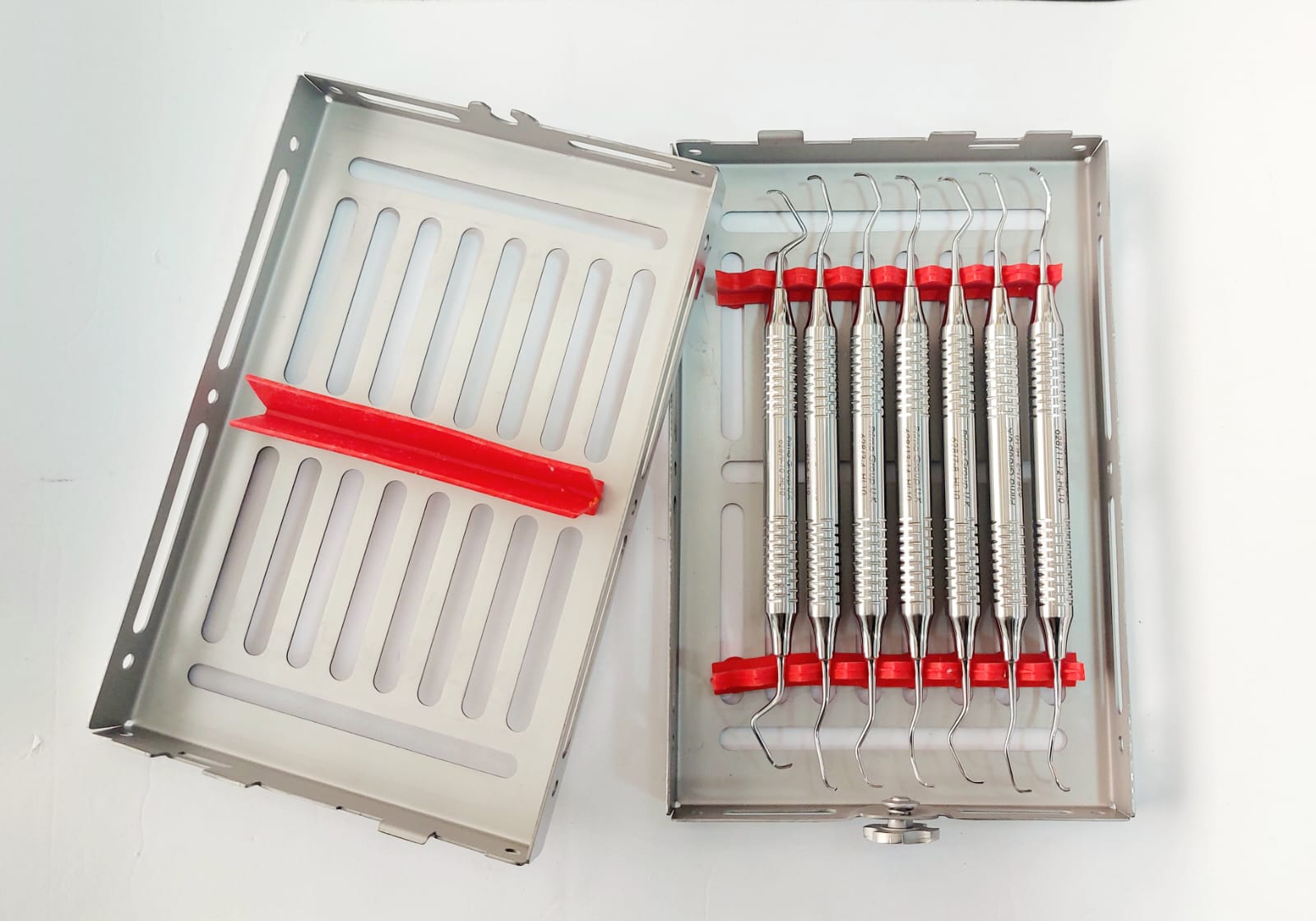 Gracey Curette Kit Rigid Type Hollow Handle #8mm Set Of 7 PCs + tray