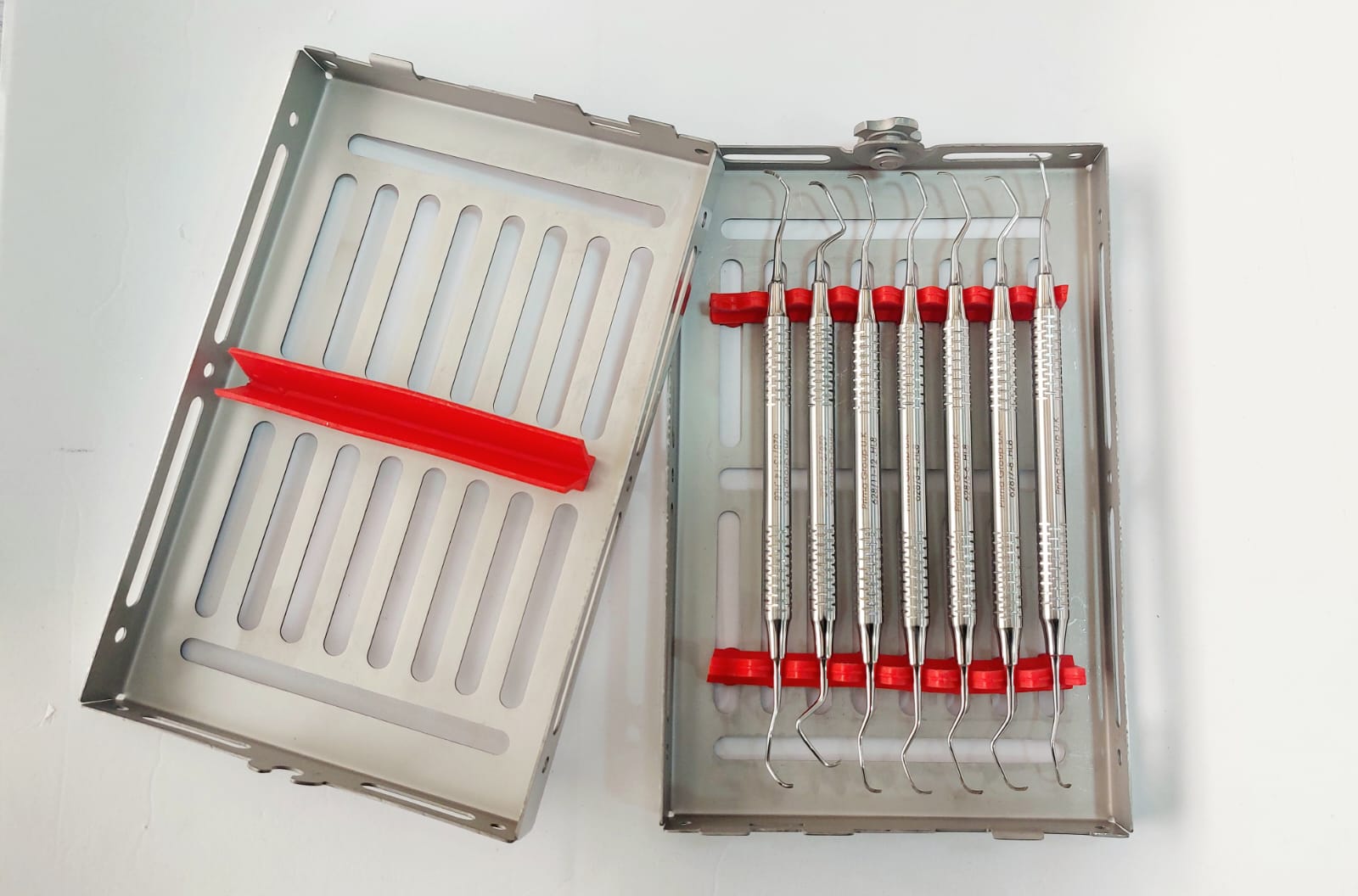 Gracey Curette Kit Rigid Type Hollow Handle #8mm Set Of 7 PCs + tray