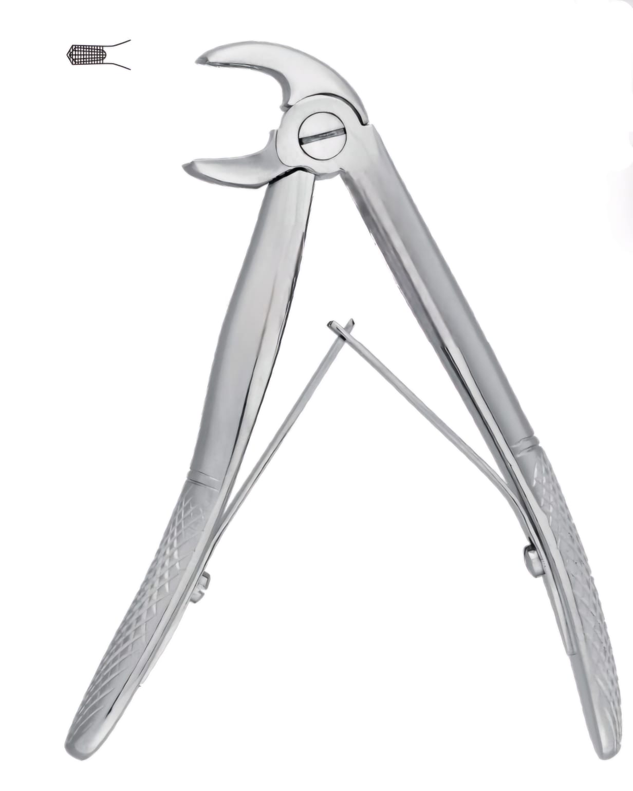 PEDODONTIC TOOTH FORCEPS - SPRINGS LOADED HANDLE