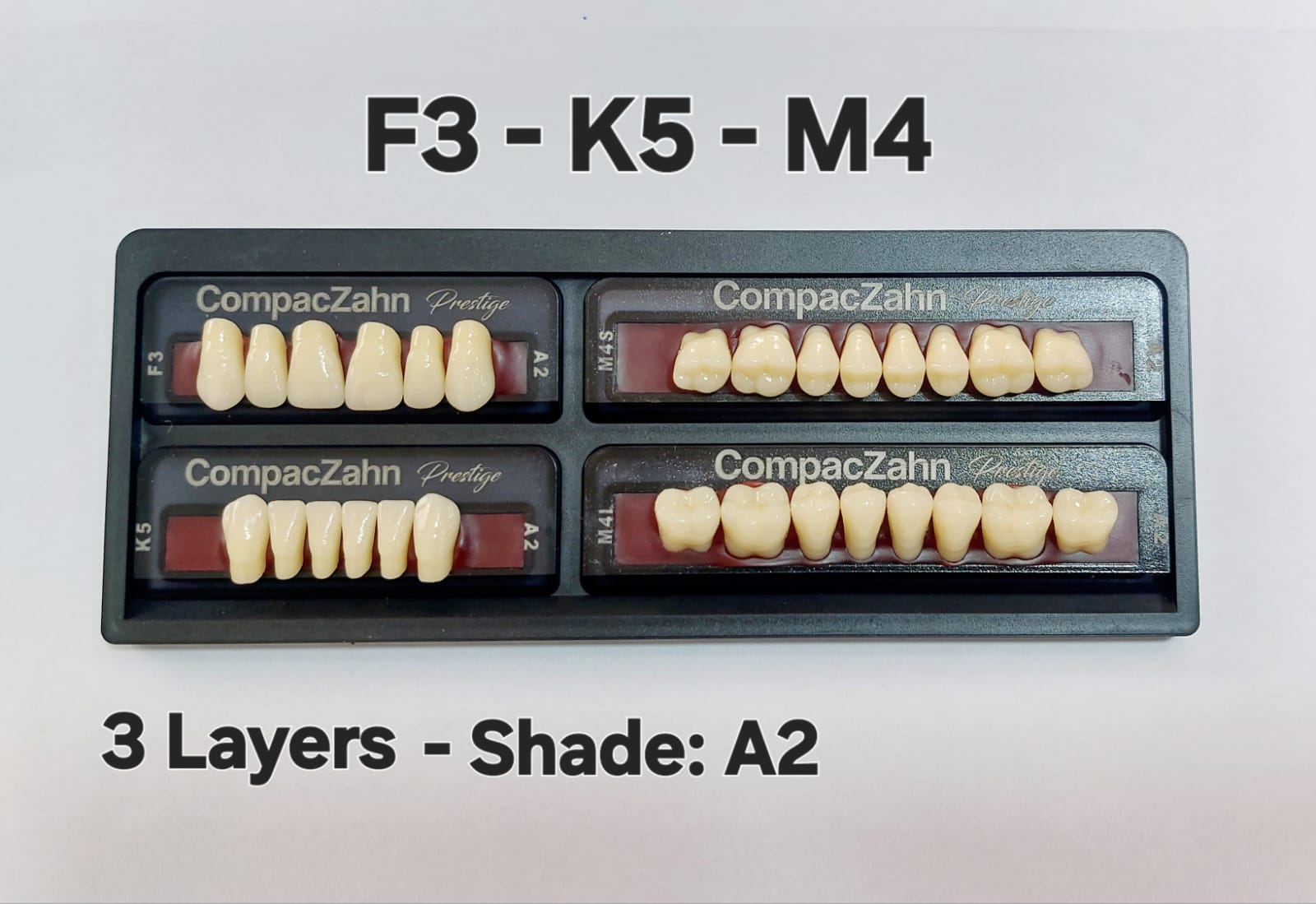 CompacZahn Acrylic Teeth 3 Layers Shade: A2