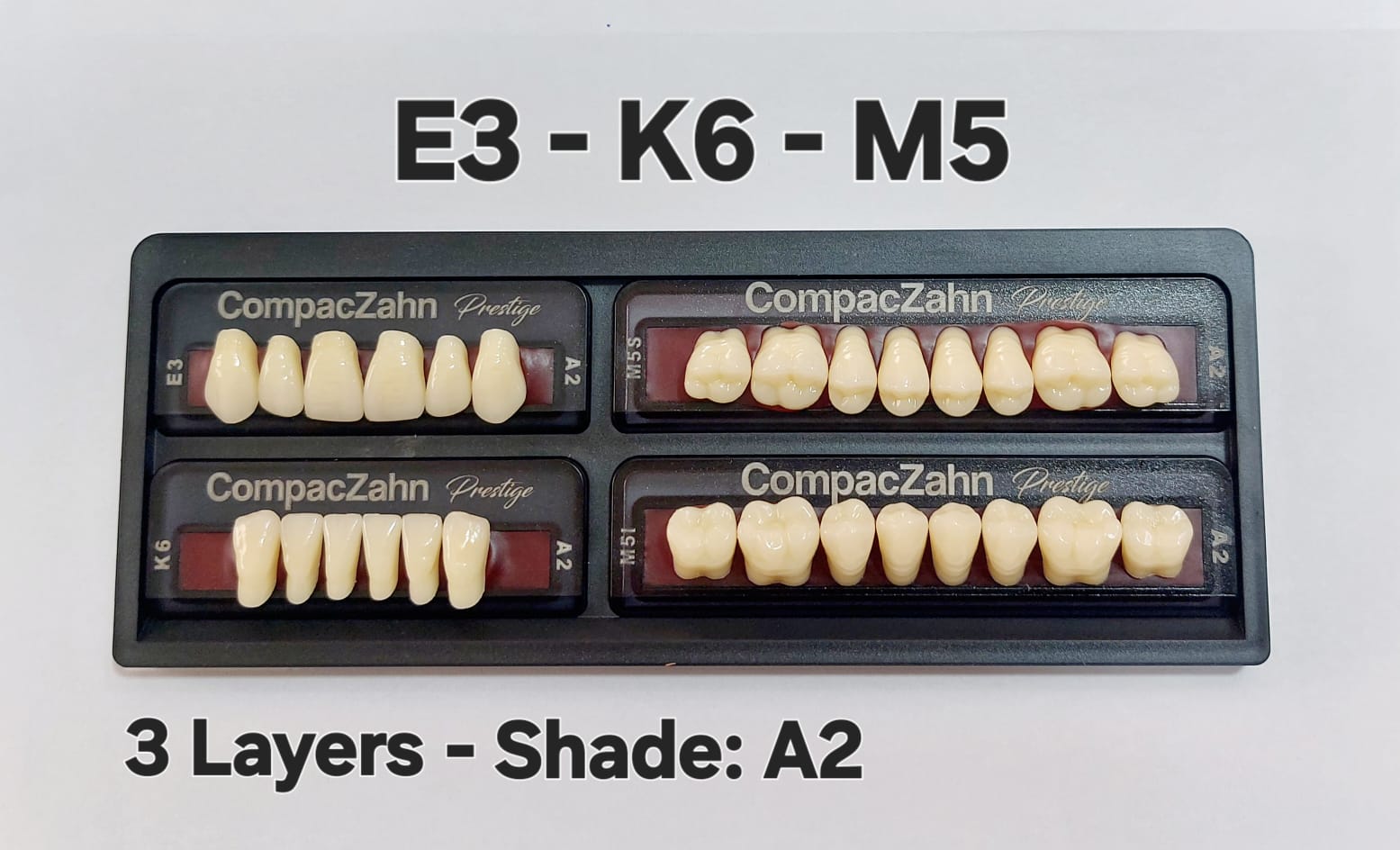 CompacZahn Acrylic Teeth 3 Layers Shade: A2