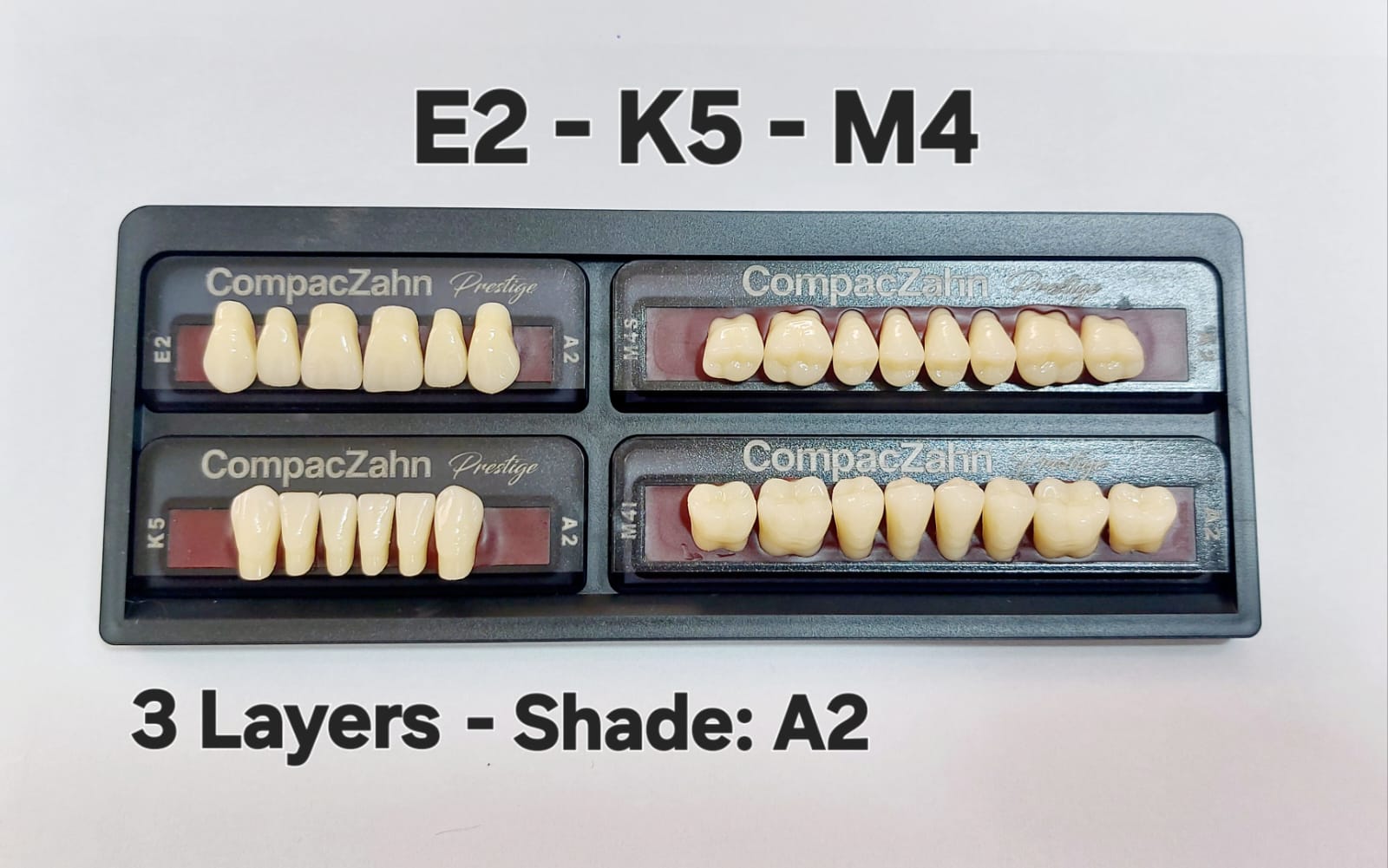 CompacZahn Acrylic Teeth 3 Layers Shade: A2
