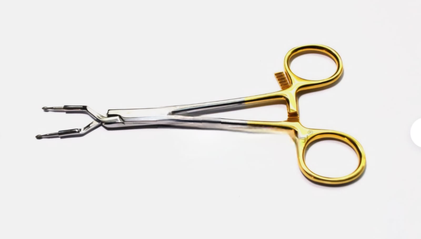 Crown forceps NITI handle diamond tip