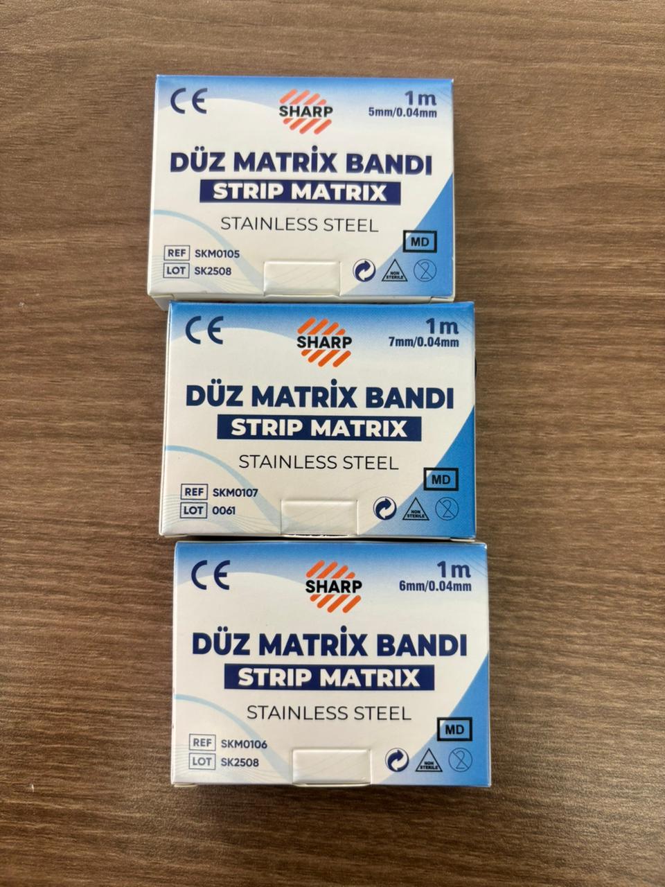Matrix band flat strip stainless steel