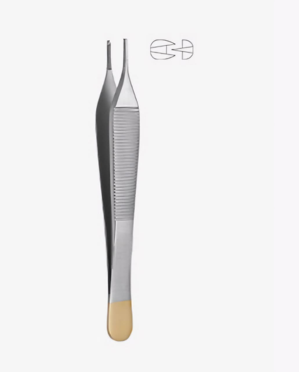 Tissue-Periodontal tweezers toothed micro Adson TC