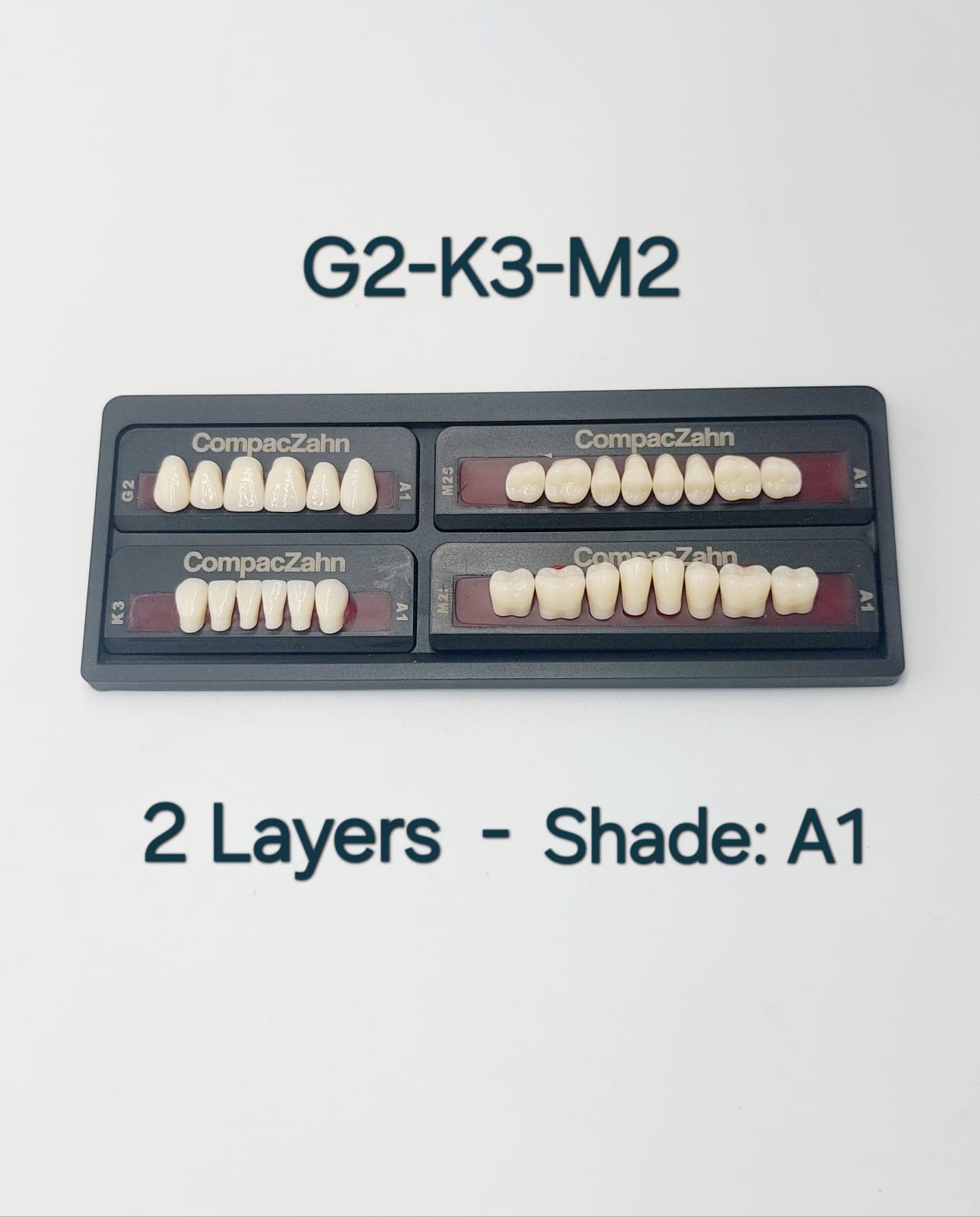 CompacZahn Acrylic Teeth 2 Layers Shade: A1