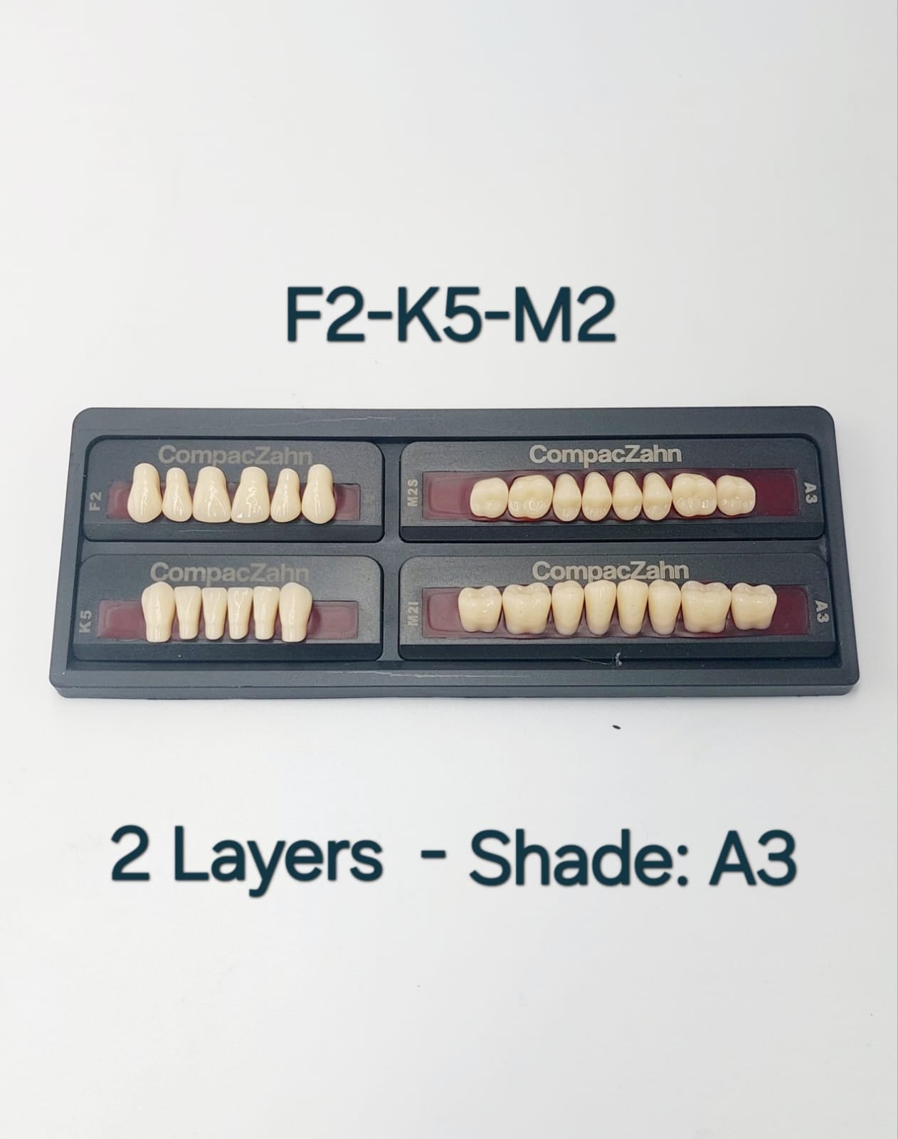 CompacZahn Acrylic Teeth 2 Layers Shade A3