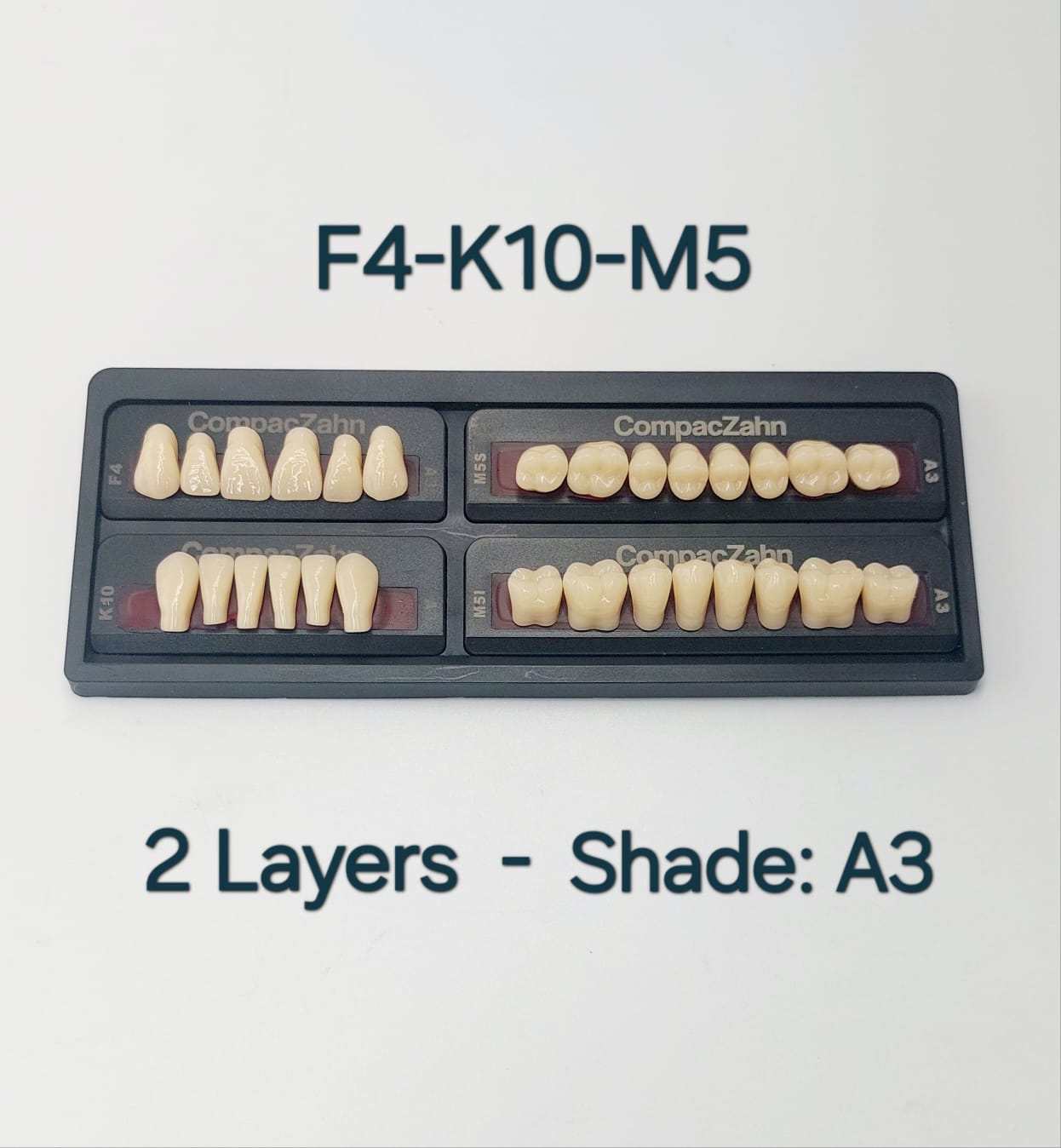 CompacZahn Acrylic Teeth 2 Layers Shade A3