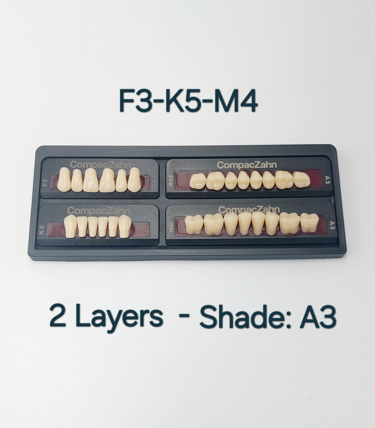 CompacZahn Acrylic Teeth 2 Layers Shade A3