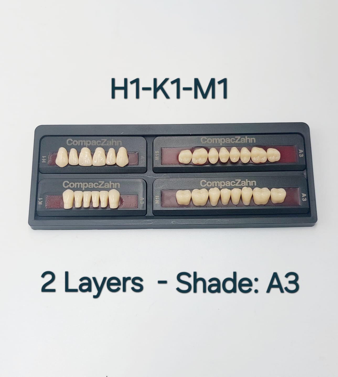 CompacZahn Acrylic Teeth 2 Layers Shade A3