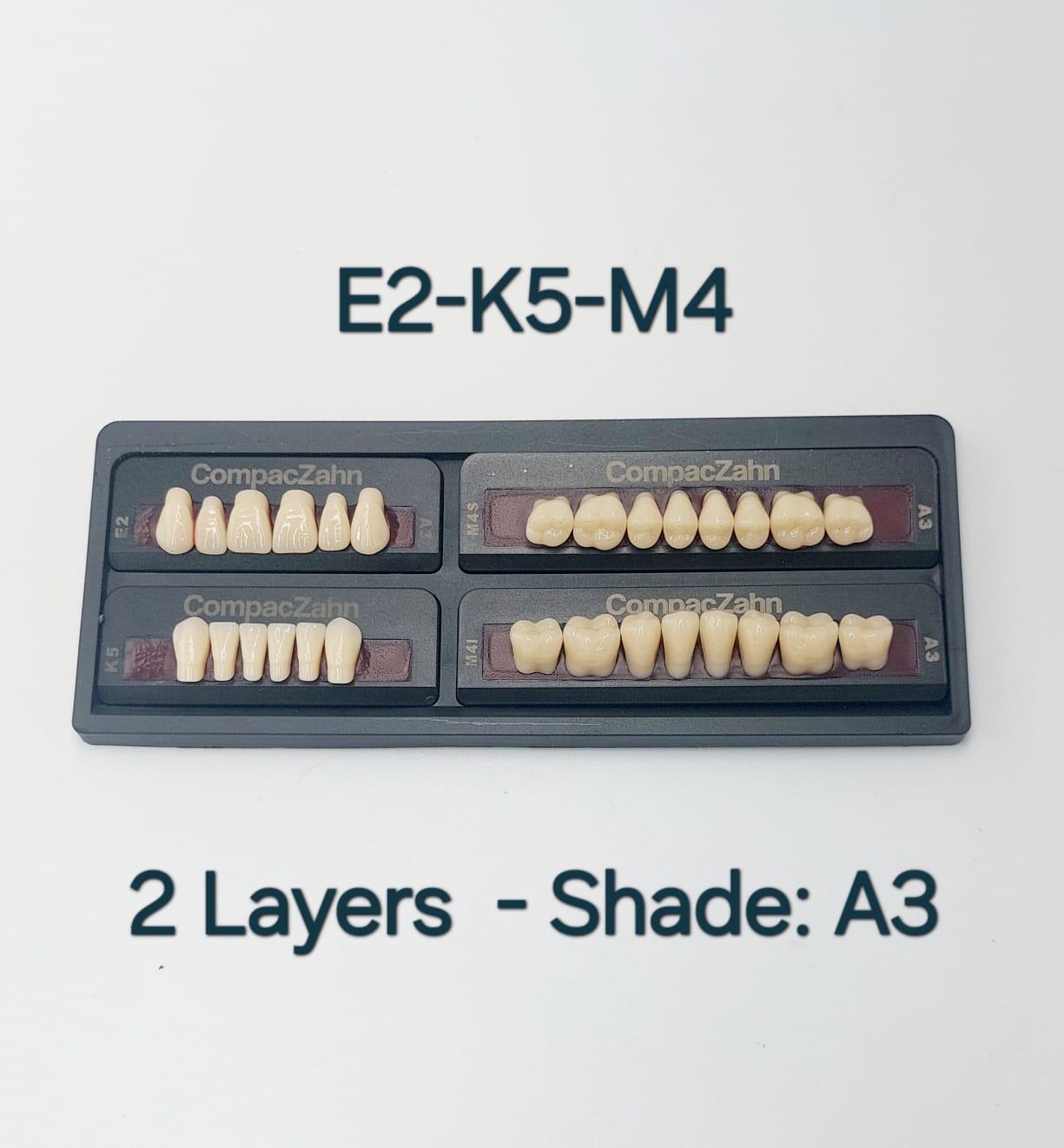 CompacZahn Acrylic Teeth 2 Layers Shade A3