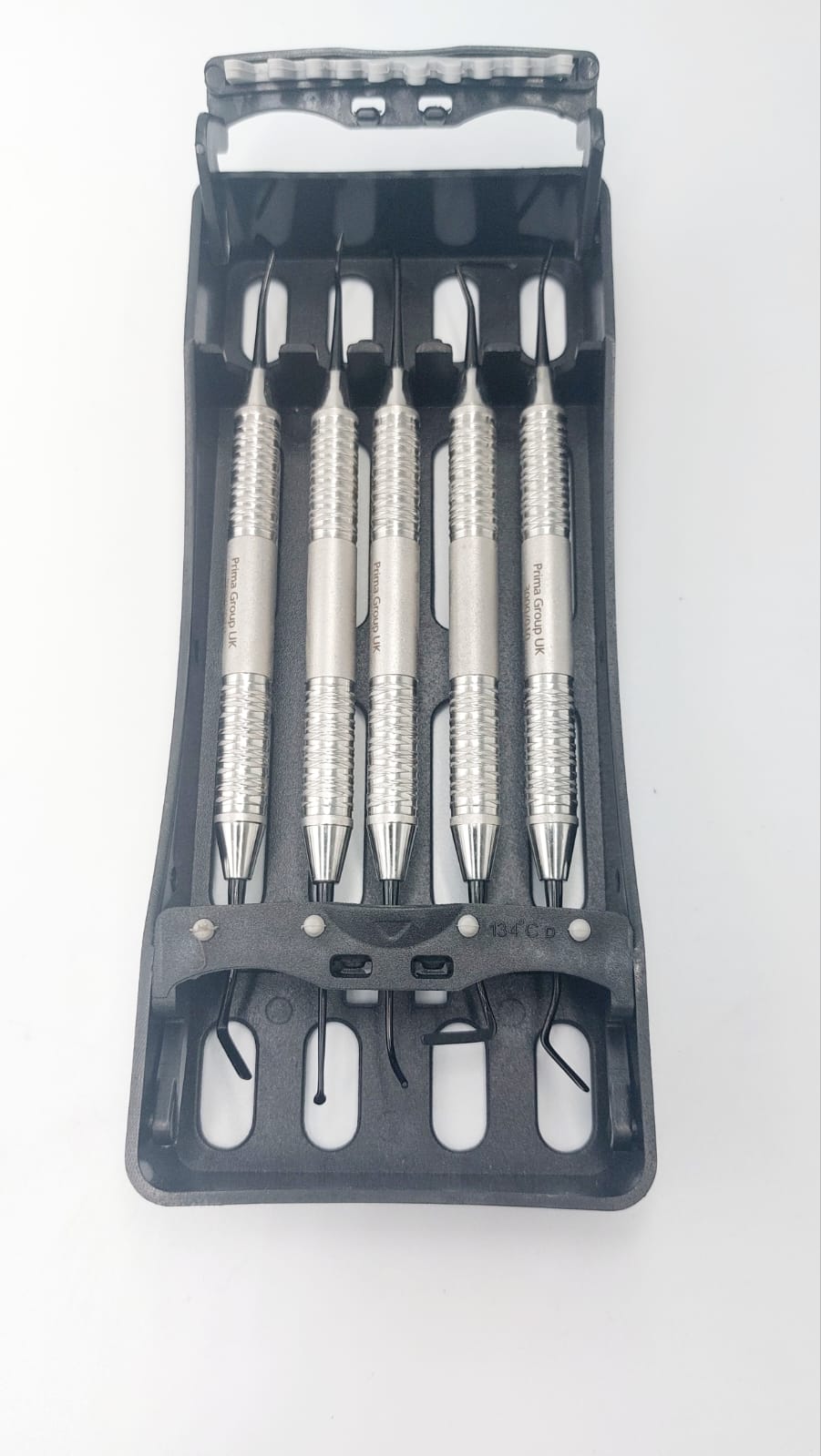 Composite Instruments Kit Black Titanium Coated with Autoclavable Plastic Tray